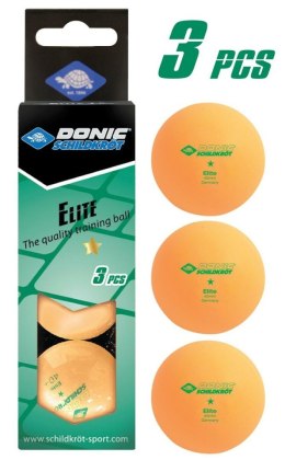 Piłeczki do Tenisa Stołowego DONIC Elite * Pomarańczowe - 3 szt. DONIC